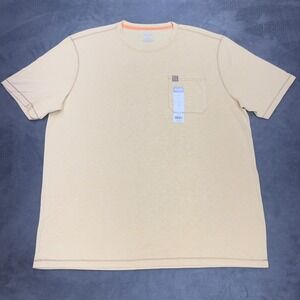 Reel Legends Performance Outfitters Mens XL Tan Short Sleeve Pocket T Shirt